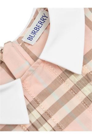 pink cotton dress BURBERRY KIDS | 8121224C4170